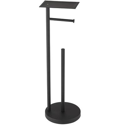 ACEHOOM Freestanding Toilet Paper Holder in Matte Black - Yahoo