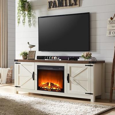 Wood TV Stand for TVs Up to 65, Industrial Media Console Table Natural TV  Cabinet with Storage Cabinet for Living Room, Bedroom - Yahoo Shopping