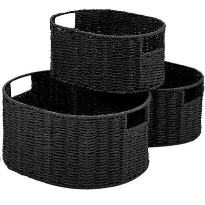 StyleWell Kids Scalloped Wicker Storage Baskets (Set of 2) (Brown)