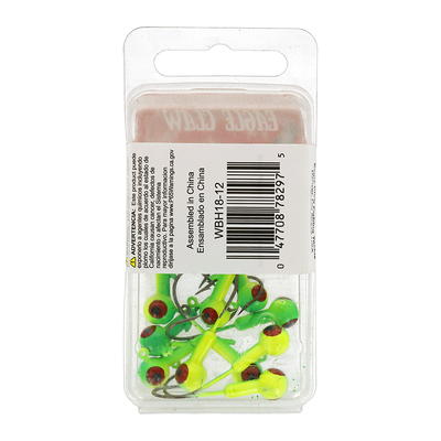 Eagle Claw Ball Head Fishing Jig, Lime & Chartreuse with Red Eye, 1/8 oz., 10  Count - Yahoo Shopping