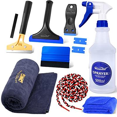 NEWISHTOOL Window Film Application Kit Car Tint Installation Tools with  Spray Bottle PPF Squeegee Felt Scraper Knife for Vehicle Glass Protective  Film