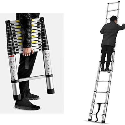 Telescoping Ladder Heavy Duty Aluminum Extendable Ladder