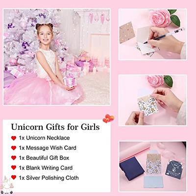 HGDEER Valentines Day Gifts for Kids Girls | Little Girls Unicorn Bracelet for Daughter/Granddaughter/Niece| Suitable for Christmas and Birthday