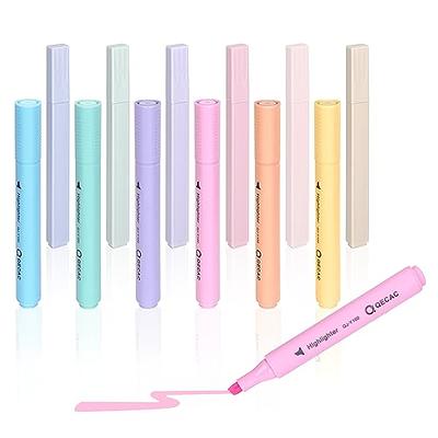 12pcs Square Highlighters Aesthetic Pastel Cute Highlighter, Bible