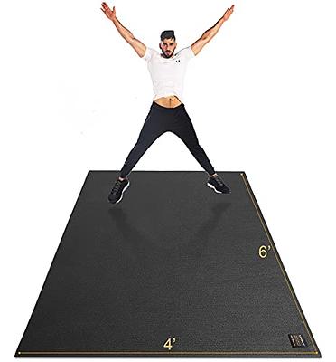 Gxmmat Extra Large Exercise Mat 6'x8'x7mm, Thick Workout Mats for