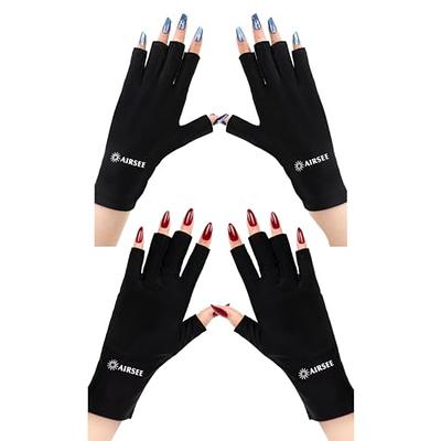 AIRSEE Anti UV Gloves for Nail Lamp, Professional UPF50+ UV
