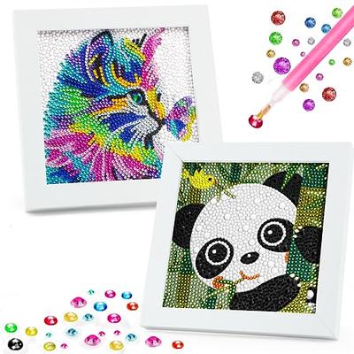 Yohuu 5D Diamond Painting Kit for Kids Wooden Frame Diamond Arts