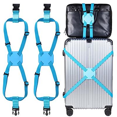 CKPFZ Luggage Straps.Luggage Connector. Straps for Suitcase Heavy Duty Adjustable Suitcase Belt Travel Attachment Travel Accessories for Connecting Your