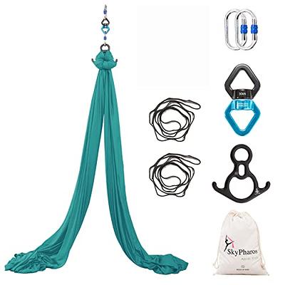 SKYPHAROS 5.5 Yards Aerial Silks Yoga Swing Set - Aerial Yoga