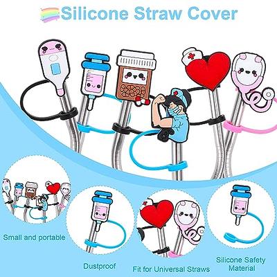 Reusable Silicone Straw Covers , Nurse Series Drinking Straw