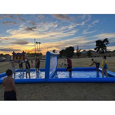 LVAOSTT Inflatable Volleyball Court 33FT Volleyball Net for Pool Backyard  Beach Outdoor Game with 800w Air Pump, Pool Volleyball Net/Water Volleyball  Field - Yahoo Shopping