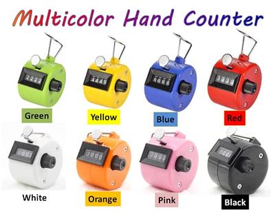Budget Pack Metal Handheld Tally Counter 4-Digit Number Count Clicker  Counter, Hand Mechanical Counters Clickers Pitch Counter for Coaching,  Knitting, People, Lap, Fishing, Golf and Row, Silver 