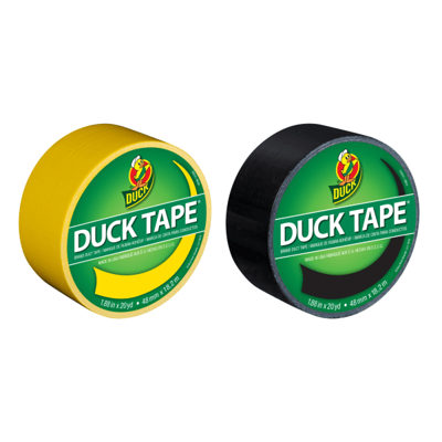 Duck Brand Color Duct Tape Rolls 1 1516 x 40 Yd BlackWhite Pack Of 2 Rolls  - Office Depot