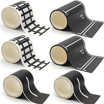Play Road Tape for Toy Cars Trains 6-Pack Black Car Track Tape, Parking  Spot Stick to Floors and Table Flat Surface,No Residue, for Kids Gift  (TAPE6) - Yahoo Shopping