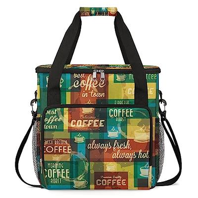 CURMIO Coffee Maker Carrying Bag Compatible for Keurig K-Mini or K-Mini  Plus, Single Serve Coffee Brewer Travel Bag with Pockets for K-Cup Pods,  Black