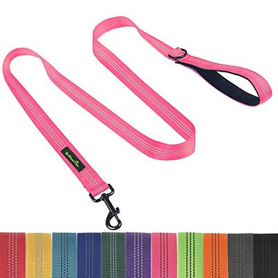 BARKBAY Dog Leashes for Medium Dogs Rope Leash Heavy Duty Dog Leash with Comfortable Padded Handle and Highly Reflective Threads