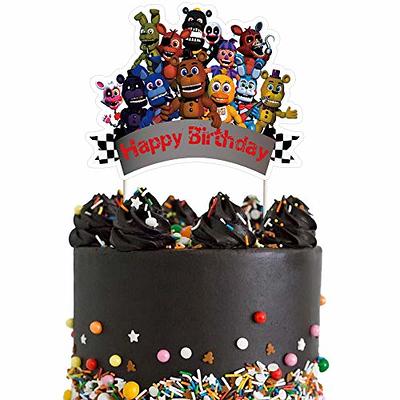 Fnaf Birthday Party Decor, Cake Toppers Balloons