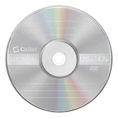 Cellet 5-Pack DVD+R 4.7GB 16X Optical Recordable Media Blank Disc