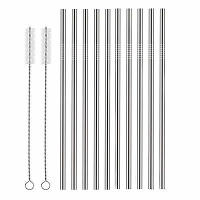 14 Inch Stainless Steel Straws, 4pcs Ultra Long Reusable 0.32 (8mm) Big  Wide Metal Straws for Stanley 40oz/64oz Tumblers or Super Tall Cups with