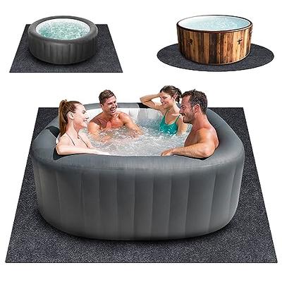 99''x74'' Extra Large Hot Tub Pad Inflatable Hot Tub Mat Outdoor Indoor  Ground