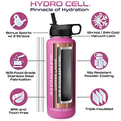 STACEGEELE Insulated Vacuum Water Bottle with Spout Lid & Screw on Top   Stainless Steel Flask for Kids Leak Proof Lightweight Eco Friendly 18oz /  24oz / 32 oz / 40oz(40oz Pink) - Yahoo Shopping