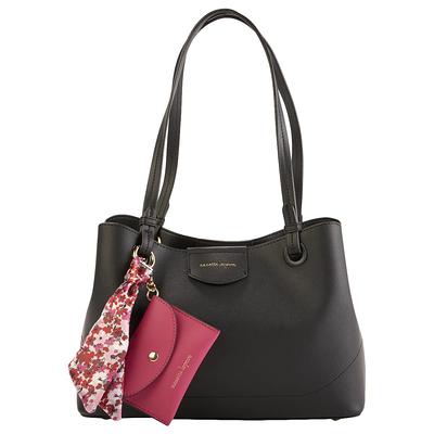 Nanette Lepore Anderson Solid Tote with Straw Bag In a Bag - Yahoo Shopping