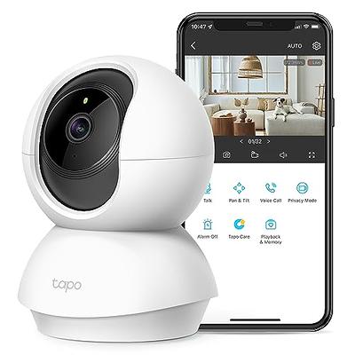 TP-Link Tapo 1080P Indoor Security Camera for Baby Monitor, Dog Camera w/  Motion Detection, 2-Way Audio Siren, Night Vision, Cloud & SD Card Storage,  Works w/ Alexa & Google Home (Tapo C100) 