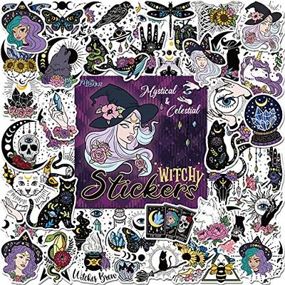  50 PCS Witchy Stickers, Vinyl Waterproof Graffiti