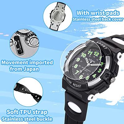 Juboos Kids Watch Analog with 7 Colorful Night Lights Boys Girls Waterproof  Soft Strap Kids Time Teaching Quartz Wristwatch, Kids Gifts - Yahoo Shopping