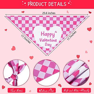 ODI Style Mothers Day Dog Bandana - 2 Pack Holiday Dog Bandanas, Hearth Scarf for Dogs, Dog Mothers Day Costume Bandanas for Small, Medium, Large Do