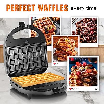 UVFAST Mini Waffle Maker, Small Waffle Irons Non-stick, Breakfast Belgian  Waffles, Mini Waffle Iron Make Waffles in Minutes, Portable Pancake Maker