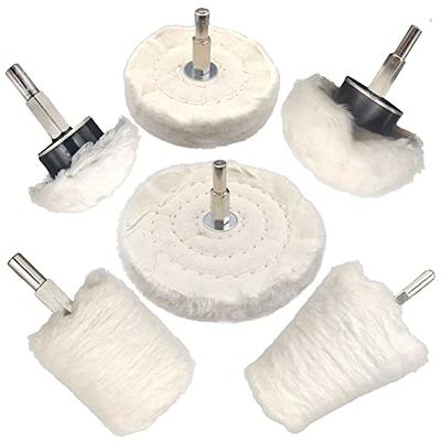 Stream&Dew 10pcs White Leather Buffing Wheels for Dremel - Silver Polishing  Wheel or Watch Polishing Kit- Jewelry Polishing Kit