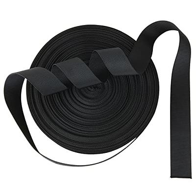 MOZETO 1 Inch Nylon Webbing Strap with Plastic Tri-Glide Slide Clips, 10 25  50 Yards Heavy Duty Nylon Strapping for Indoor or Outdoor Gear, DIY  Crafting, Repairing Gray 1 x 50 yards
