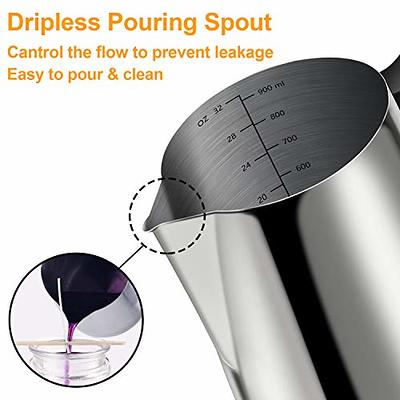 Candle Making Pouring Pot, Stainless Steel Double Boiler Wax