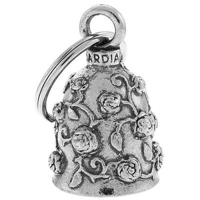 Guardian Bell Rose Bell Good Luck Bell w/Keyring & Black Velvet Gift Bag