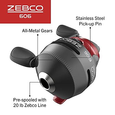 Zebco 606 Spincast Reel and Fishing Rod Combo, 6-Foot 6-Inch 2-Piece  Fiberglass Fishing Pole with EVA Handle, Size 60 Reel, Quickset  Anti-Reverse Fishing Reel, Right-Hand Retrieve, Black/Red - Yahoo Shopping