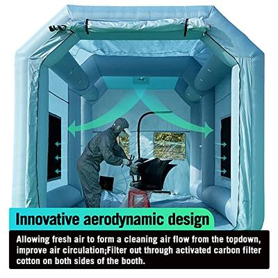  AW 20x10ft Extra Large Indoor Paint Booth Spray Airbrush Tent  Home Workstation for Model Furniture Car, Blue : Arts, Crafts & Sewing