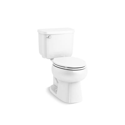 Project Source Pro-Flush Black Round Chair Height 2-piece WaterSense Toilet  12-in Rough-In 1.28-GPF in the Toilets department at