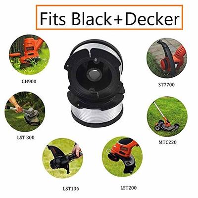 BLACK+DECKER Trimmer Line, 30-Foot, 0.065-Inch, 3-Pack (AF1003ZP)  (AF-100-32P) 3 Spools - 1 Cap - 1 Spring 