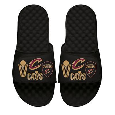 Men's ISlide Black Cleveland Cavaliers All Logo Slide Sandals