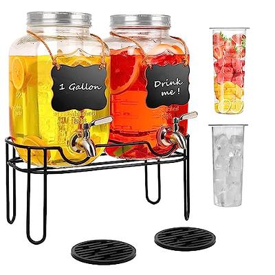 Oggi 3 qt. Beverage Dispenser with Ice Tube