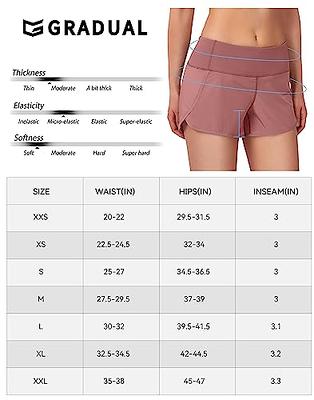 G Gradual Women's Running Shorts with Mesh Liner 3 Workout Athletic Shorts  for Women with Phone Pockets(Black,Medium) - Yahoo Shopping