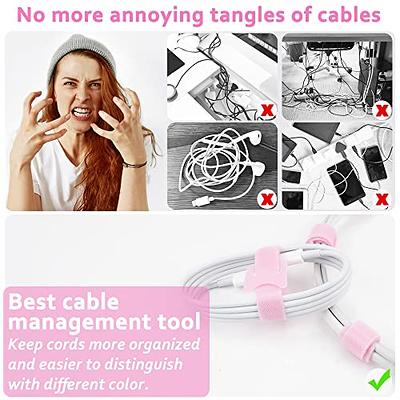 70pcs Computer Cable Ties, Wire Ties, Cord Ties Reusable for