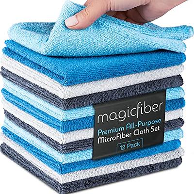WEAWE Blue Microfiber Cleaning Cloth 13x13, Ultra Soft Absorbent Microfiber  Cleaning Rags for Housekeeping Cleaning Supplies, Lint Free Reusable Cleaning  Cloths for House Washable, Pack of 12 - Yahoo Shopping