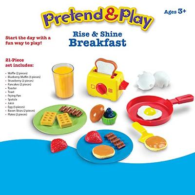 Theefun Play Kitchen Accessories Set: Play Kitchen Toys with Kids Pressure  Pot, Pan, Cooking Utensils and Cutting Play Food, Pretend Cooking Playset 