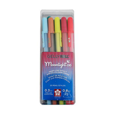 Sakura Gelly Roll Moonlight Pen Set, Fine, 5-Colors, Twilight 