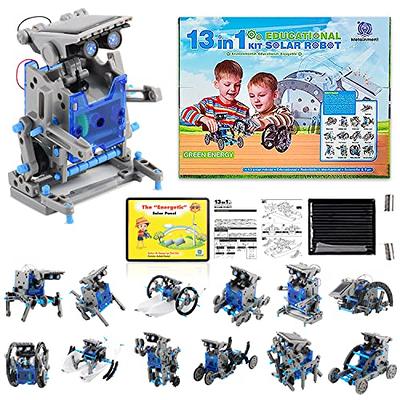 6-in-1 STEM Project Sets for Kids Ages 8-12, DIY Solar Robot Kit