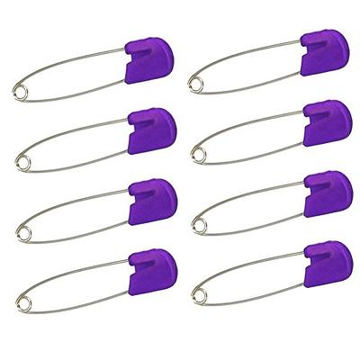 AEXGE Plastic Head Baby Safety Pin Diaper Pins 1.5inch Cloth Nappy Safety  Pins,Pack of 100 (Purple) - Yahoo Shopping