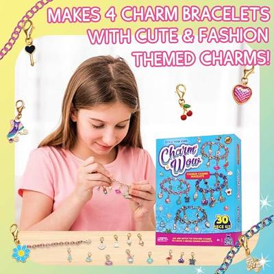 Charm Bracelet Making Kit, Jewelry Making Kit for Girls 8-12, DIY Necklace  Kit with Initial Jewelry Box, Unicorns Crafts Arts Girls Toys Age 6-8