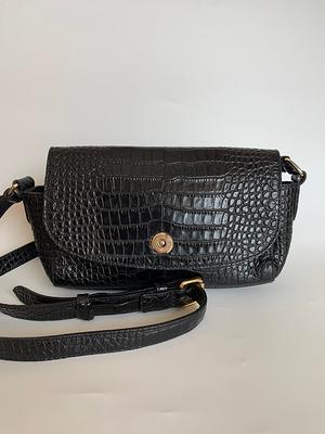 Croc Embossed Chain Guitar Strap Waist Bag